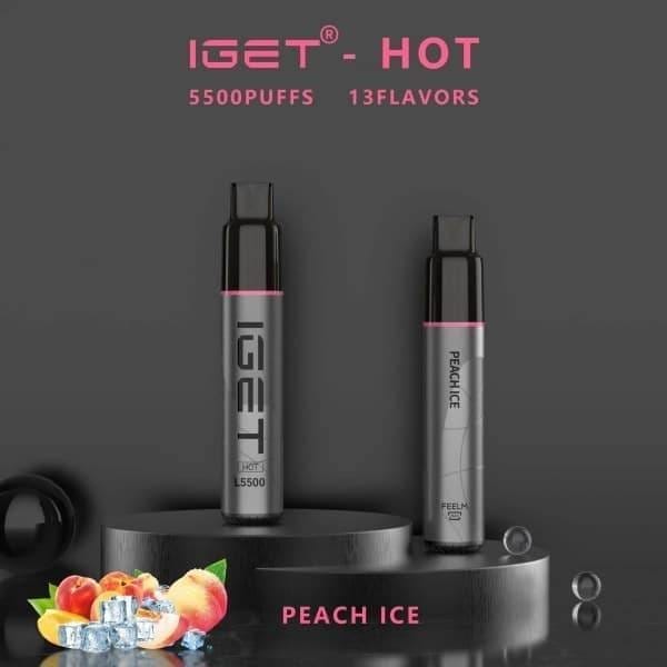 IGET HOT 5500 Puffs Peach Ice – product image 2