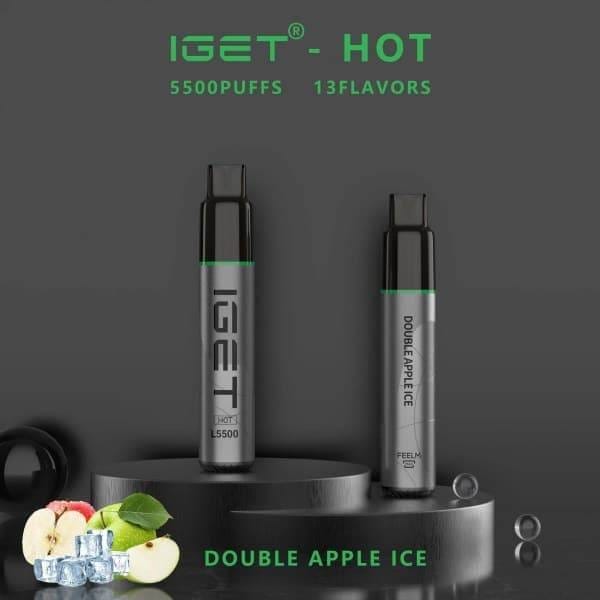 IGET HOT 5500 Puffs Double Apple Ice – product image 2