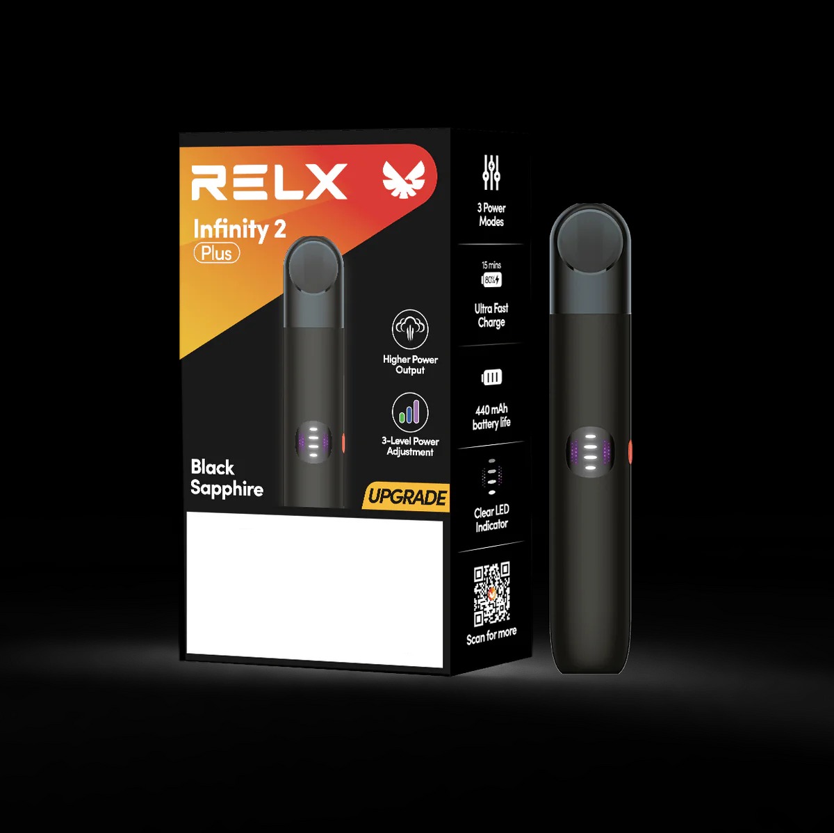 RELX Infinity 2 Plus Device - Black Sapphire