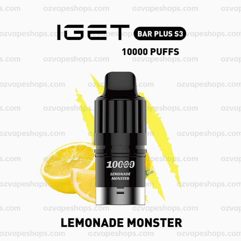 IGET Bar Plus S3 Pod - Lemonade Monster