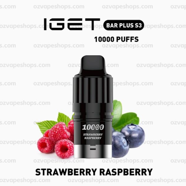 IGET Bar Plus S3 Pod - Strawberry Raspberry