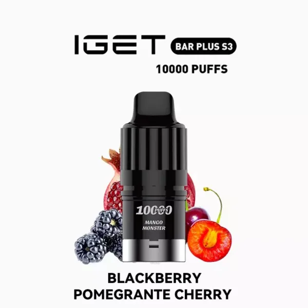 IGET Bar Plus S3 Pod - Blackberry Pomegranate Cherry