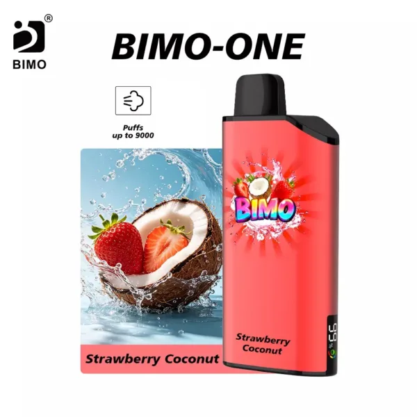 BIMO ONE 9000 Puffs - Strawberry Coconut